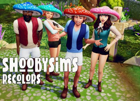 Bellassims Mushroom People, Mushroom Hat, Sims 4 Cc, Sims 4 Mods, Sims 2, The Sims 4, Sims Cc, Show Up, Small Town