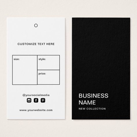 Business Logo Clothing Label Price Hang Tag Business Logo Clothing, Price Tag Design, Graphic Designer Studio, Custom Hang Tags, Hang Tags Clothing, Packaging Ideas Business, Tag Ideas, Designer Studio, Lets Talk