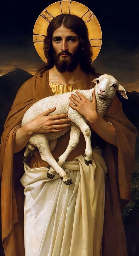 Jesus Pictures Catholic, Jesus Lamb Of God, Jesus The Good Shepherd, Jesus Lamb, Christ The Good Shepherd, Baby Photography Backdrop, Christian Photos, The Bible Movie, Catholic Wallpaper