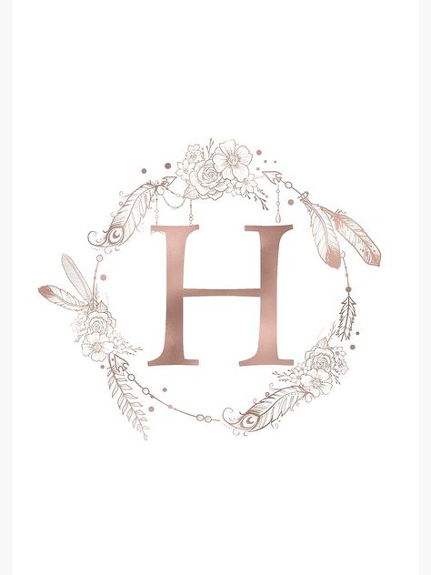 H Letter Aesthetic, Aesthetic H Letter, H Letter Design Alphabet, H Aesthetic Letter, H Letter Wallpaper, Rose Gold Quote Wallpaper, H Logo Design Letter, H Monogram Logo, H Symbol