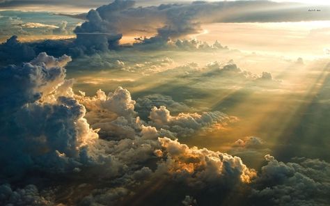 Sunset above the clouds Clouds In The Sky, Above The Clouds, Sky And Clouds, Alam Yang Indah, Beautiful Sky, Sky Aesthetic, Amazing Nature, Nature Pictures, Beautiful World