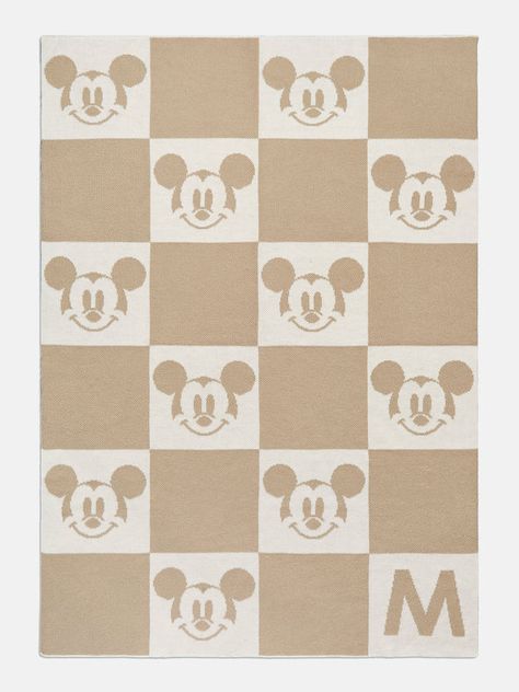 Mickey Room, Initial Blanket, Disney Rug, Disney Princess Earrings, Mickey Mouse Blanket, Blanket Colors, Disney Blanket, Disney Keychain, Beige Throws