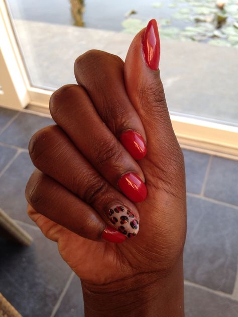 Red gellish  Leopard print Red And Leopard Print Nails, Red Leopard Print Nails, Gellish Nails, Red Leopard Print, Leopard Print Nails, Print Nails, Red Nail Designs, Cute Gel Nails, Red Leopard