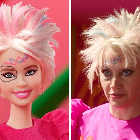 5 Unconventional Yet Irresistible Reasons to Rock a Weird Barbie Costume Weird Barbie Makeup, Barbie Brunch, Crazy Barbie, Weird Barbie, Life Size Barbie, Barbie Hairstyle, Jungle Birthday Party, Barbie Cartoon, Fancy Dress Party