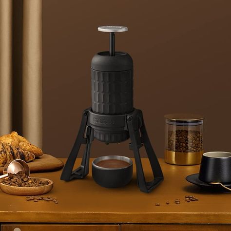 Mobile Coffee Cart, Coffee Machine Design, Portable Espresso Maker, Coffee Basket, Make Your Own Coffee, Portable Coffee Maker, Coffee Scale, Double Espresso, Enjoy Coffee