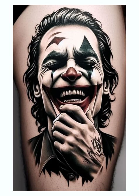 Tato Joker, Lion Chest Tattoo, Chest Tattoo Drawings, Joker Tattoo Design, Full Hand Tattoo, Avengers Tattoo, Full Sleeve Tattoo Design, Bear Tattoos, Joker Tattoo