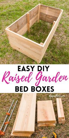 Build Raised Garden Bed, Above Ground Garden, Raised Garden Beds Diy Vegetables, Bed Box, Garden Boxes Diy, Garden Boxes Raised, Building Raised Garden Beds, Raised Flower Beds, Building A Raised Garden