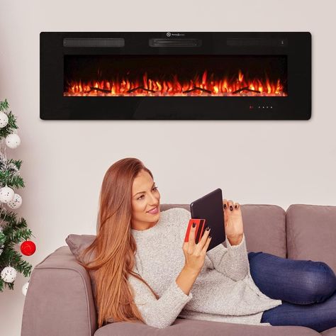 Wall Mount Fireplace, Cloud Mountain, Mounted Fireplace, Electric Fireplaces, Fireplace Heater, Wall Mount Electric Fireplace, Electric Fireplace Insert, Real Flame, Traditional Fireplace