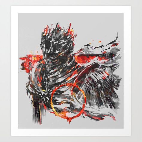 Ashen One Art Print by shimhaq98 #AD , #Affiliate, #Paid, #Print, #Ashen, #Art Soul Of Cinder, Ashen One, Legend Drawing, Dark Souls 2, Old Blood, Soul Game, Demon Souls, Dark Souls 3, Dark Souls Art