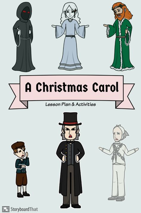 Dive into the classic Charles Dickens story, A Christmas Carol, with fun activities for plot, vocabulary, characters, themes, and more! Use pre-made templates or create your own! The Christmas Carol By Charles Dickens, A Christmas Carol Characters, A Christmas Carol Activities, A Christmas Carol Decorations, Carol Quotes, Christmas Carol Characters, A Christmas Carol Themes, Elementary Lesson Plan Template, The Christmas Carol