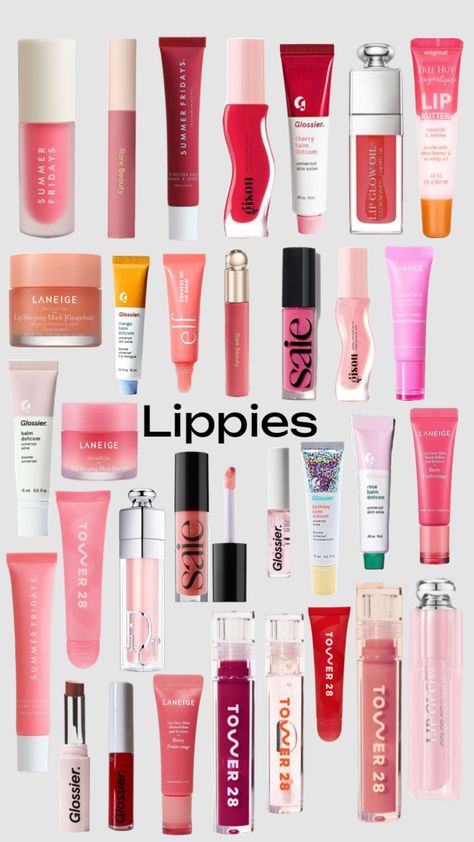 #lippies #lipgloss #beauty #preppy #fyp #lips #preppyproducts #preppyyyyyyyyyyyylippiessssss Preppy Lip Gloss, Lip Care Aesthetic, Lip Products Aesthetic, Lipgloss Aesthetic, Preppy Makeup, Makeup You Need, Makeup Bag Essentials, Doll Eye Makeup, Sephora Skin Care