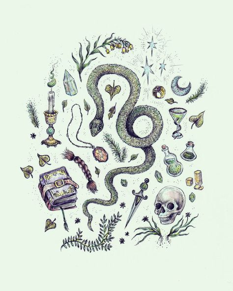 Slytherin Slytherin Art, Harry Potter Doodles, Cunning Folk, Art Harry Potter, Slytherin Pride, Slytherin Aesthetic, Wizarding World Of Harry Potter, Hogwarts Houses, Harry Potter Art