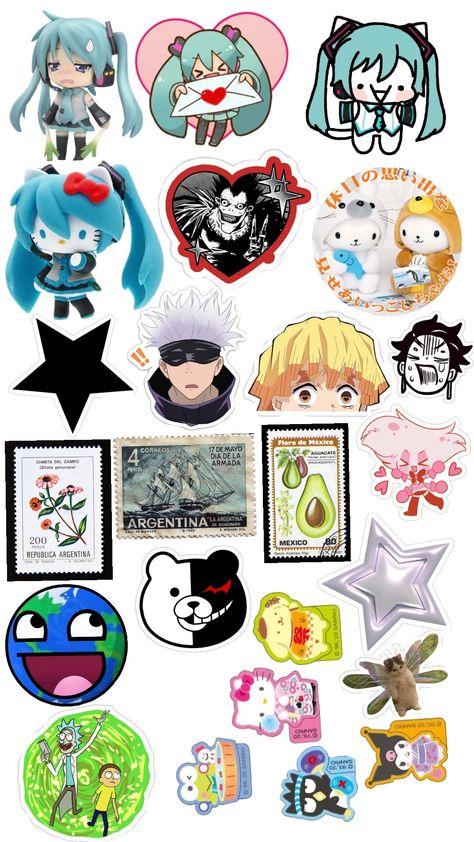 Silly Stickers Printable, Anime Sticker Pack Printable, Sticker Collage, Doodles Stickers, Iphone Stickers, Scrapbook Printing, Stickers Journal, Anime Stickers, One Piece (anime)