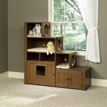 Walmart: Sauder Bookcase Climber Litter Box