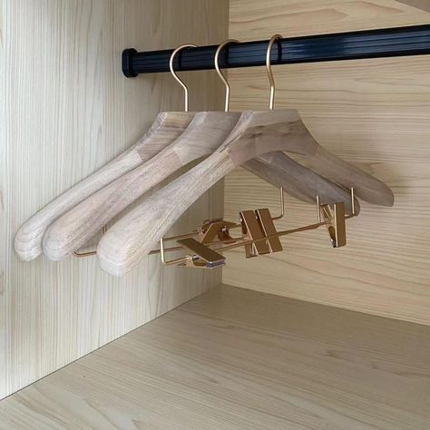 Clothing hangers Hangers Aesthetic, Clothing Hangers, Pants Hangers, Trouser Hangers, Suit Hangers, Pant Hangers, Hanger Design, Wood Hangers, Wooden Hangers