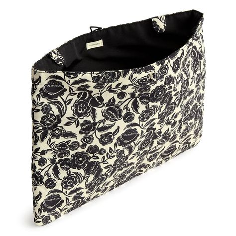 Protect your valuable tech with our sleek and functional Laptop Insert. Designed to offer superior protection and style, this versatile case snaps into the Hathaway Tote. It's the perfect accessory for safeguarding your laptop while on the go, whether you're heading to work, school, or traveling. Vera Bradley Laptop Insert in Bubbly Flowers Black White/Black Vera Bradley Laptop Case, Fleece Patterns, Backpack Lunch Bag, Duffel Bag Backpack, Flowers Black, Belt Purse, Stocking Stuffer Gifts, Toiletry Bag Travel, Mini Purse