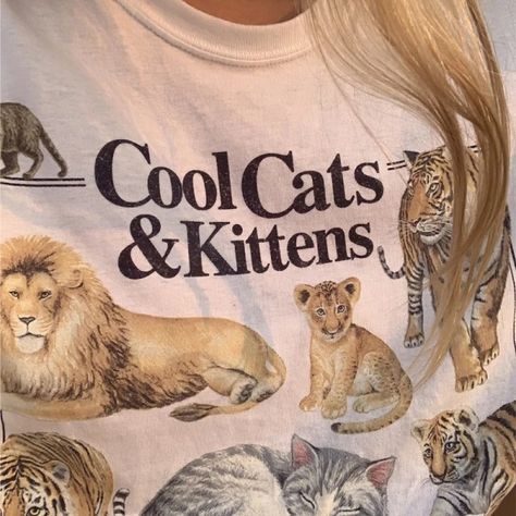 Just found this amazing item on AliExpress. Check it out! $5.81 52％ Off | Cool Cats And Kittens Vintage T-Shirt Unisex Grunge Aesthetic Feline T Shirt Hippie Cute Funny Tshirts Cat Lover Shirt Women Top Kittens Vintage, Cat Kitchen, Cat Club, Animals Art, Cardigan Sweater Jacket, Lingerie Accessories, Goth Grunge, Grunge Aesthetic, Cutout Dress