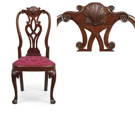 A QUEEN ANNE WALNUT COMPASS-SEAT SIDE CHAIR PHILADELPHIA, 1740-1755. Queen Ann Dining Table, Chair Sketch, Queen Anne Furniture, Queen Chair, Queen Anne Chair, Reproduction Furniture, Architecture Design Drawing, 3d Motion, Accent Tables