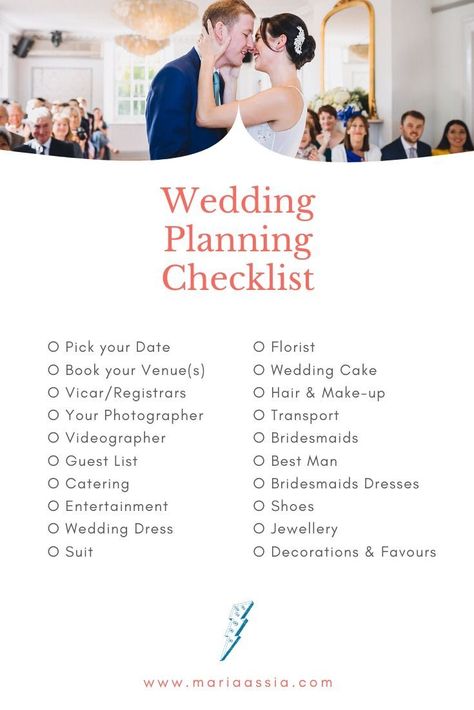 Wedding Planning Checklist for brides planning their wedding Micro Wedding Checklist, Wedding Organisation, Start Wedding Planning, Pembroke Lodge, Caption Lyrics, Wedding Planner Binder, Shotgun Wedding, Planning Checklist, Wedding Planning Checklist