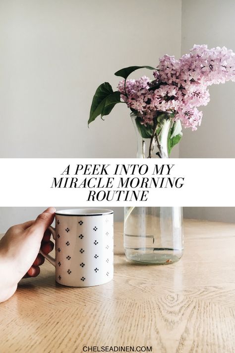 I’ve been getting a lot of questions about what my Miracle Morning routine looks like. So, I decided to bring you along for a behind-the-scenes video of my Miracle Morning Routine. In case you’re new here, I committed to 30 days of The Miracle Morning (a 6-step morning practice by Hal Elrod — I’ll link to the book here in case you’re interested) a couple months ago. You can hear what happened when I stopped after 30 days here. Then, earlier this month, I decided to get back into my Miracle Morni The Miracle Morning, Miracle Morning Routine, Hal Elrod, Gods Quotes, My Miracle, Morning Practice, Miracle Morning, What Happened, Morning Routine