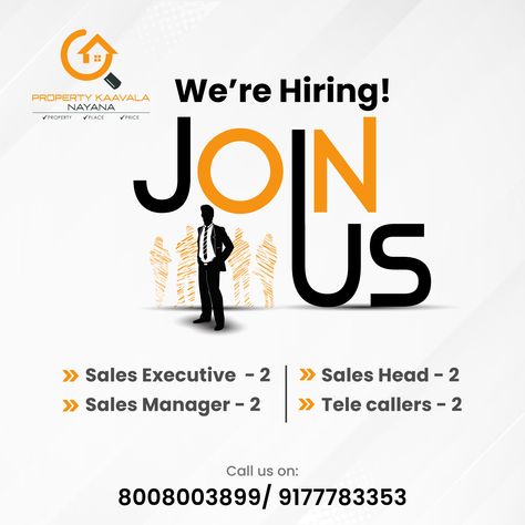 #propertykaavalanayana #property #wearehiring #wearehiringnow #salesexecutive #salesmanager #hiring #salesjobs #saleshead #webjobhunter #telecallers #sales #salesandmarketing #realestateexpert #properties #propertyinvestment #propertiesforsale #propertiesforrent #propertiesforlease #propertiesinvestment #realestate #hyderabad #investmentadvice #investmentproperty We Are Hiring Sales Executive, Sales Executive Hiring Poster, We Are Hiring Creative Ads, Hiring Creative Ads, Creative Hiring Post, Hiring Post Design, We Are Hiring Poster, Were Hiring, Advertising Campaign Design