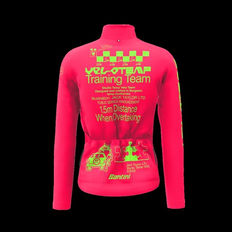 Training Team Long Sleeve Jersey - Velo Temp Jack Taylor, Cycling Jersey Design, Bicycle Jersey, Cycling Clothes, Sport Clothing, Bike Kit, Cycling Wear, Cycling Team, Cycling Kit