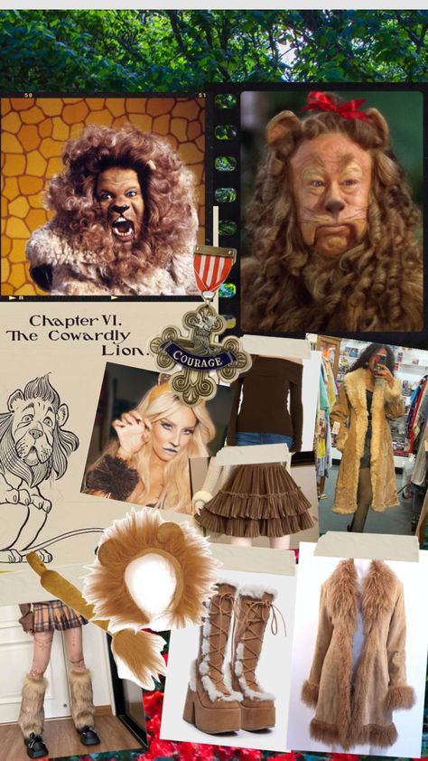 The Cowardly Lion Halloween costume inspo #wizardofoz Cowardly Lion Halloween Costume, Cowardly Lion Costume, Wizard Of Oz Lion, Wizard Of Oz Costume, Lion Halloween Costume, Lion Halloween, Oz Costume, The Cowardly Lion, Lion Costume