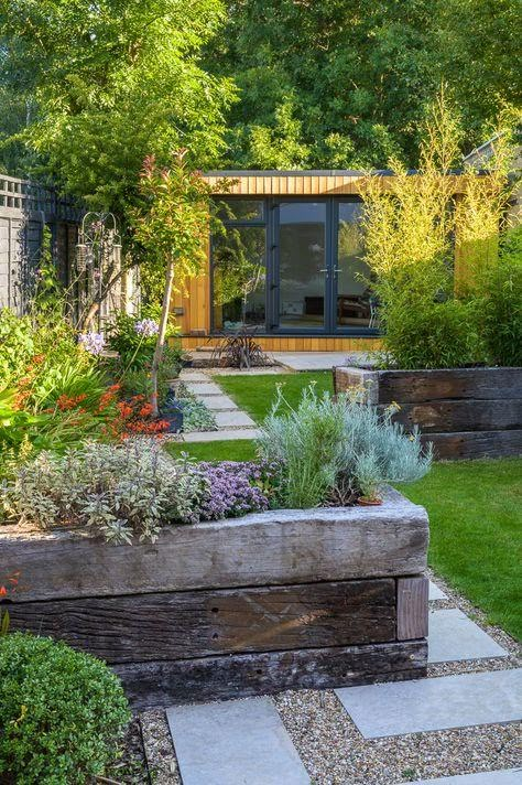 Small Garden Landscape, Courtyard Gardens Design, Back Garden Design, Garden Design Layout, Garden Wallpaper, Patio Garden Design, Big Garden, Have Inspiration, Outdoor Gardens Design