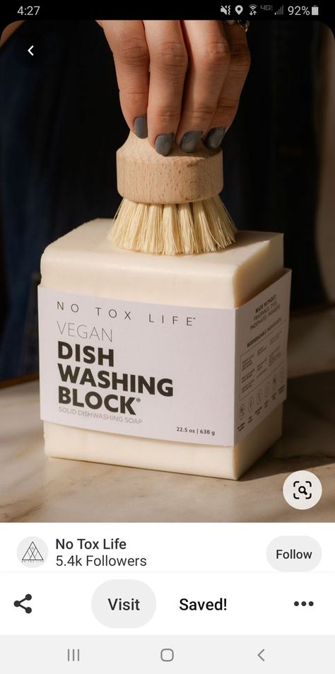 Dish Block, Savon Diy, Waste Free Living, Environmentally Friendly Living, Conscious Consumption, Zero Waste Kitchen, Dish Washing, Waste Free, Zero Waste Living