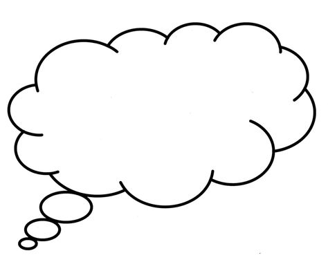 Bubble Letters Drawing, Letters Drawing, Kindergarten Math Worksheets Addition, Thought Cloud, Doodle Wall, Speech Balloon, Thought Bubble, Doodle Frame, Cartoon Clouds