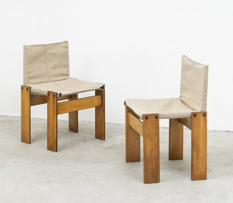 Listed on VNTG.com: 3 'Monk' chairs by Afra & Tobia Scarpa for Molteni, 1980s | #vntg #vintage Tobia Scarpa, Dream Furniture, Wood Arm Chair, Mid Century Modern Chair, Prop Styling, Furniture Inspiration, Modernism, Westminster, Custom Furniture