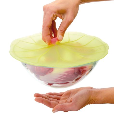 Lily Pad Lids - Airtight, Watertight, and Reusable Silicone Lids Drink Covers, Types Of Salad, Silicone Bowl, Bowl Cover, Cling Wrap, Silicone Lid, Food Covers, Cold Meals, Serving Food