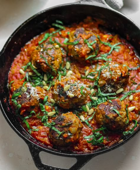 Turkey And Spinach Meatballs, Egg Free Meatballs, Teriyaki Turkey Meatballs, Skillet Food, Children Recipes, Spinach Meatballs, Turkey Food, Rustic Food, Turkey Meatball