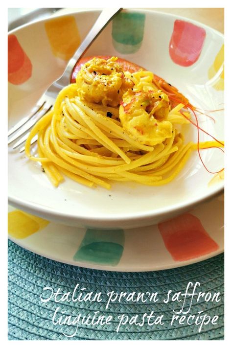 Italian Prawn Saffron Linguine Recipe – The Pasta Project Pasta Italy, Pasta Brands, Saffron Recipes, Linguine Recipes, Italian Gourmet, Linguine Pasta, Seafood Pasta Recipes, Italian Meats, Food Blogging