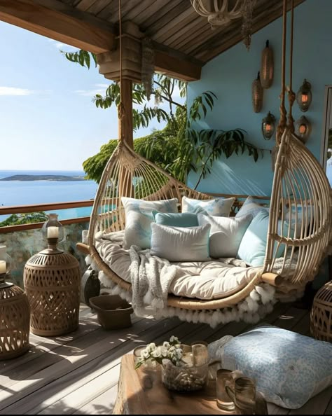 Bali House, Balcony Design, Dream House Interior, Balcony Decor, Dream House Decor, Dream Home Design, Backyard Patio, My Dream Home, House Rooms