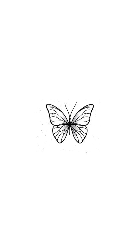 Minimal Butterfly Tattoo Design, Watermelon Tattoo, Borboleta Tattoo, Simplistic Wallpaper, Butterfly Stencil, Sharpie Tattoos, Aztec Tattoo, Butterfly Tattoo Designs, Tattoo Videos