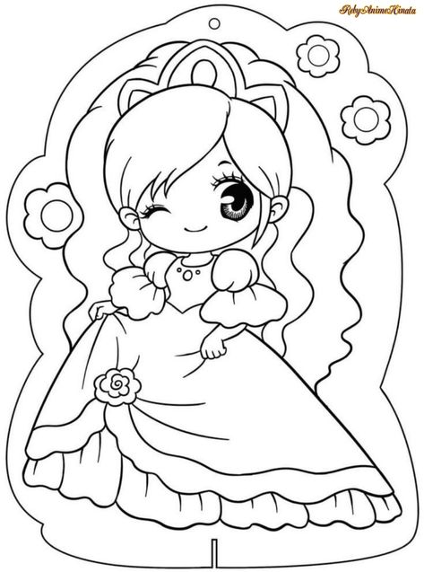 Reup photo by Anime Hinata Princess Coloring Sheets, Chibi Coloring, Disney Cuties, Disney Princess Coloring Pages, Shojo Anime, Oil Pastel Paintings, Coloring Sheets For Kids, Princess Pictures, Chibi Girl