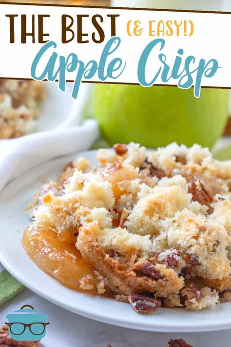 The Best Apple Crisp, Apple Crisp Pie, Apple Crisp Cheesecake, Easy Apple Crisp, Best Apple Crisp, Cinnamon Apple Pie, Easy Apple Crisp Recipe, Canned Apple Pie Filling, Apple Crisp Easy