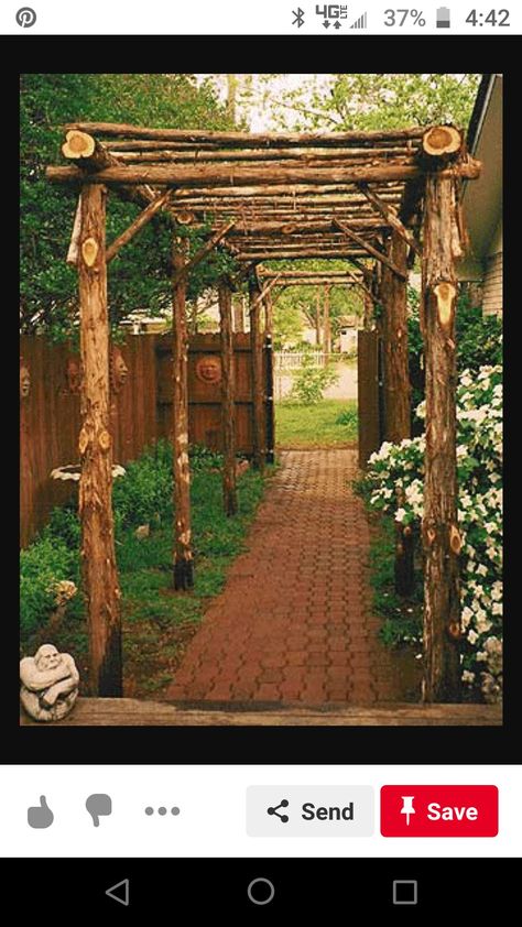 Stepping Stone Ideas, Wisteria Pergola, Rustic Pergola, Arbor Ideas, Compost Tumbler, Garden Pergola, Cheap Pergola, Garden Stepping Stones, Pergola Design