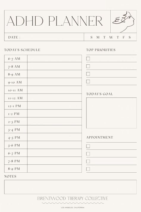 Do you have ADHD and struggle to stay organized and manage your time? This simple, effective planner can help! With its easy-to-use format and helpful tips, you'll be able to stay on top of your tasks and get things done. Try it today and see the Planner Setup Ideas, Aesthetic Planners, Time Management Printable, Track Goals, Best Daily Planner, Assignment Planner, Daily Planner Printables Free, Aesthetic Planner, Block Scheduling