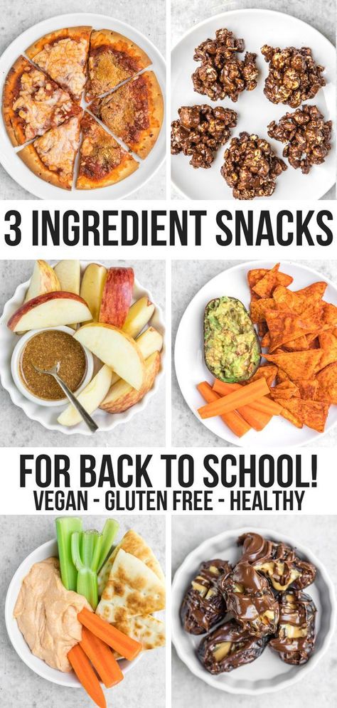 Save money AND time with these 3-Ingredient After School Snacks! They're easy to make, kid-friendly, and use simple, tasty ingredients. Plus they're vegan and gluten-free! #vegan #plantbased #backtoschool #afterschoolsnack #healthysnack #easysnack #vegansnacks via frommybowl.com Snacks Vegan, Healthy Superbowl Snacks, Healthy Afternoon Snacks, Vegetarian Nutrition, Vegan Kids, Healthy Vegan Snacks, Vegan Healthy, Free Snacks, After School Snacks