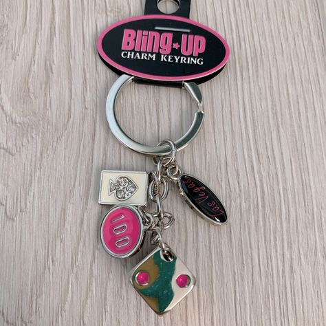 Las Vegas Key Chain - New Cool Keychain Collection, Pink Key Chains, Pink Key Chains Aesthetic, Cute Keychains For Car Keys And Wallet, Cute Key Chains For Car Keys With Wallet, Cute Keychains For Car Keys, Carabiner Keychain, Cool Keychains, Car Deco