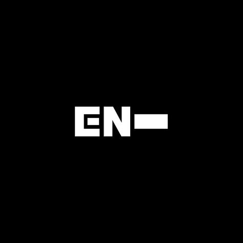 ENHYPEN GROUP LOGO 190920 Enhypen Official, Edit Logo, Widget Icon, Black And White Posters, Black And White Aesthetic, Instagram Icons, Room Posters, White Aesthetic, Nature Design