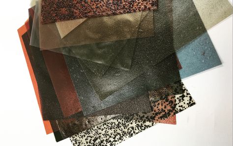 Fruit Leather, Material Board, Agar Agar, Biodegradable Plastic, Color Palette Design, Natural Dye, Sustainable Design, Sustainable Materials, Art Director