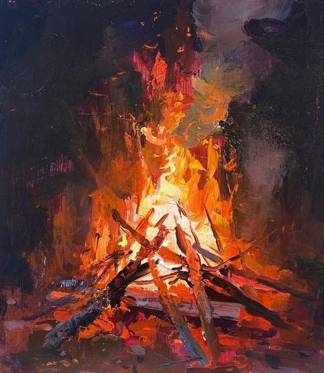 Jeremy Miranda on Instagram: "Bonfire with storm limbs Also thank you so much to everyone whos signed up for the dual demo event with @timothypwilson and myself. We’re looking very forward to this. There are still a few slots left open. Just follow link in profile. Oh yea and there will be snacks and beverages." Fire Painting, Artwork Ideas, Abstract Landscapes, Daily Painting, Gouache Painting, A Fire, Art Reference Photos, Art Sketchbook, Landscape Art