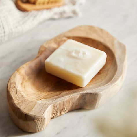 Teak Wood Soap Dish - Terrain Wood Soap Dish, Wooden Soap Dish, Wood Dishes, Simple Wood Carving, Natural Teak Wood, Repurposed Wood, Outdoor Garden Furniture, Soap Dish, Wooden Diy