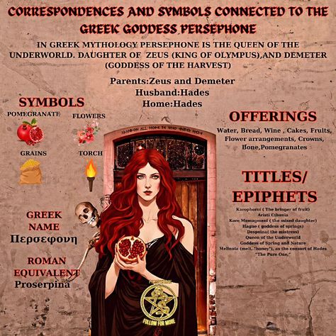 Dark feminine Goddesses I admire and want to work with I embarked on my magical journey unprepared... and it was a disaster! Don't make the same mistake! #darkgoddess #CandleMagic #spellwork #witchcraft101 #witchcraft #babywitch Dark Feminine Witchcraft, Persephone Deity Work, Working With Persephone, Persephone Art Goddesses, Persephone Witchcraft, Persephone Aesthetic Dark, Persephone Deity, Persephone Story, Persephone Art