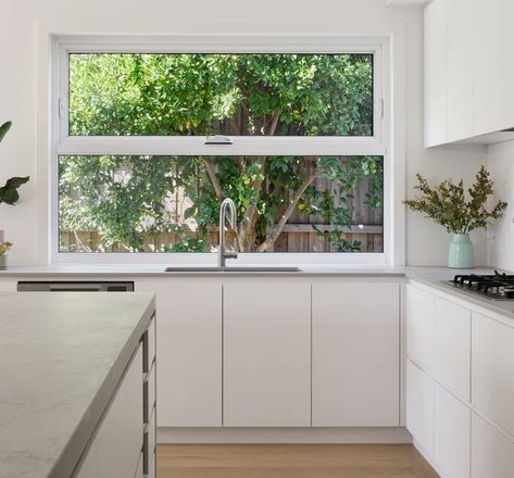 Quantum Awning Window | Aluminium Windows | Trend Awning Windows Kitchen, Window Aluminium, Modern Kitchen Window, Coastal Windows, Awning Window, Window Kitchen, Shale Grey, Awning Windows, Energy Efficient Windows