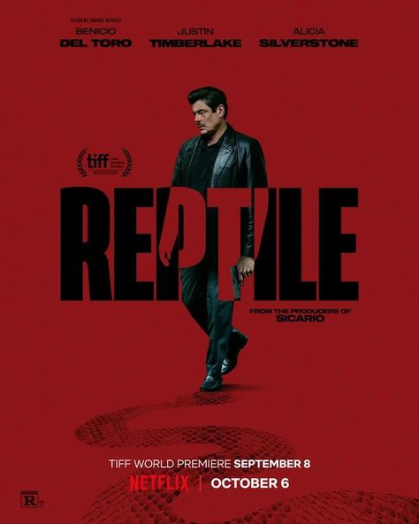 Reptile - A moody detective flick. That has a not surprising ending. Michael Pitt, Film Netflix, Good Movies On Netflix, Alicia Silverstone, Film Poster Design, David Fincher, Thriller Movie, Movie Posters Design, The Best Films