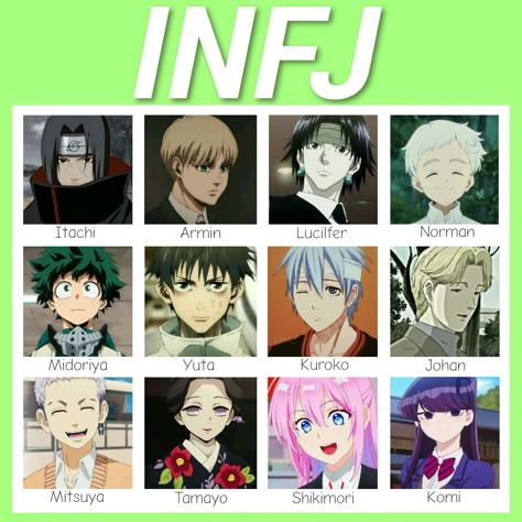 Enfj Anime Characters, Infj Fictional Characters, Infj Anime Characters, Infj Anime, Cognitive Functions Mbti, Infj Characters, Infj And Entp, Infj Relationships, Personalidad Infj